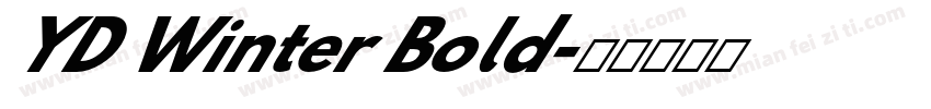 YD Winter Bold字体转换